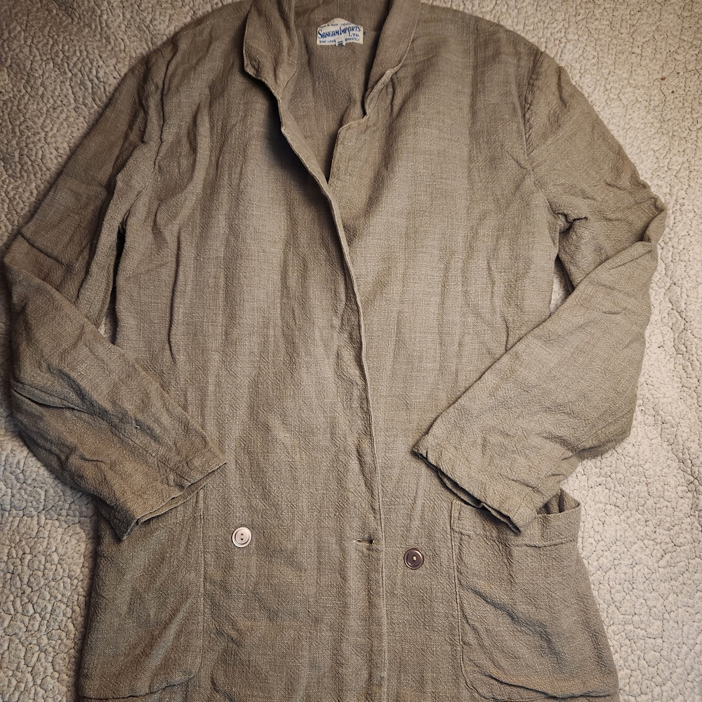 LAST CHANCE Vintage 100% Cotton Shacket By Sangam Imports